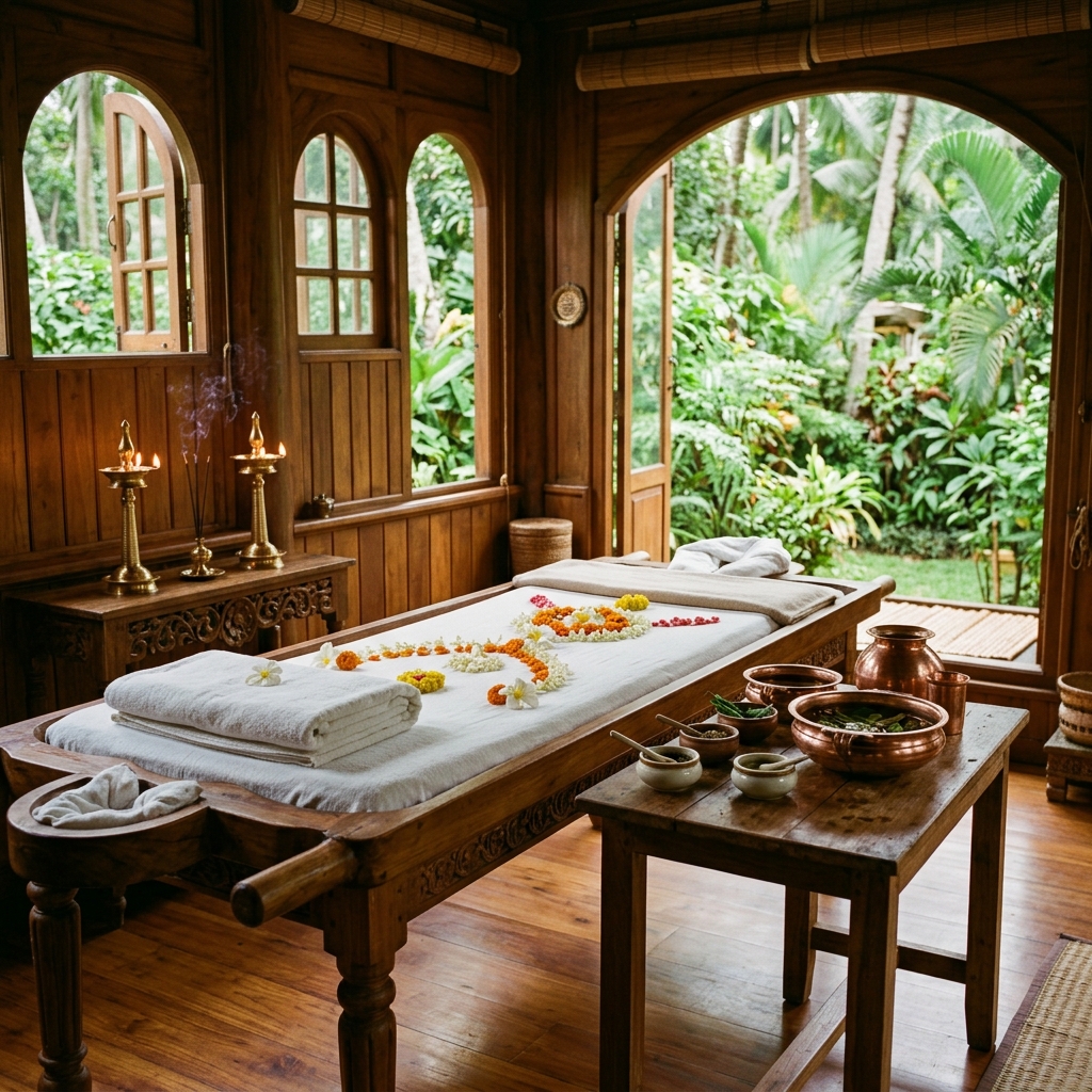 Ayurveda wellness room