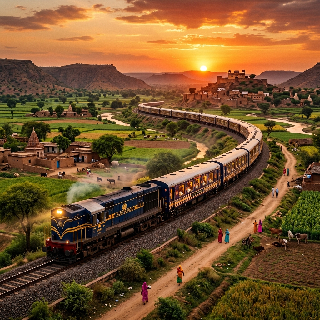 Luxury train journey in India