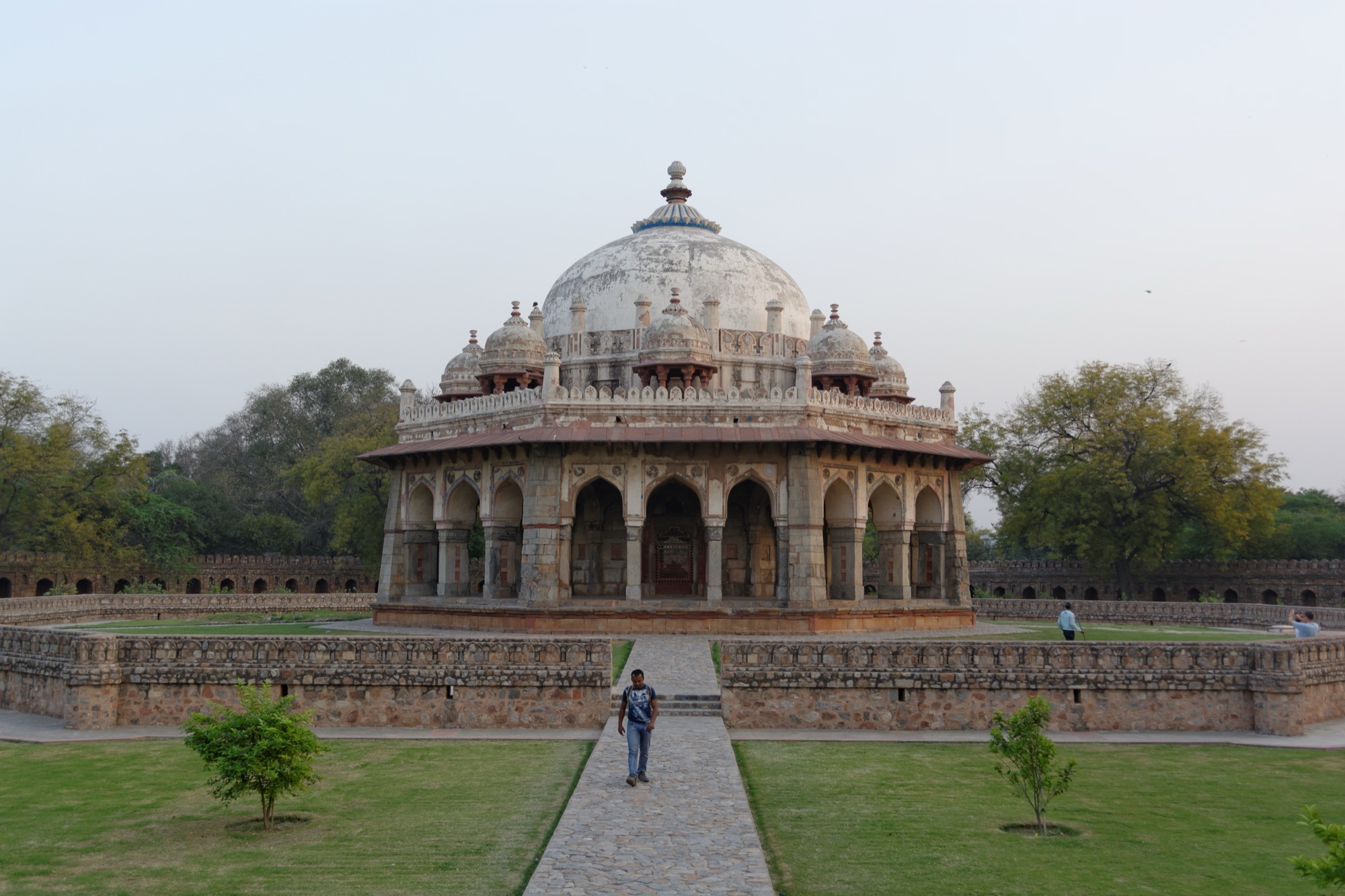 Isa Khan's tomb and its walled garden within the Humayun's Tomb complex, Delhi