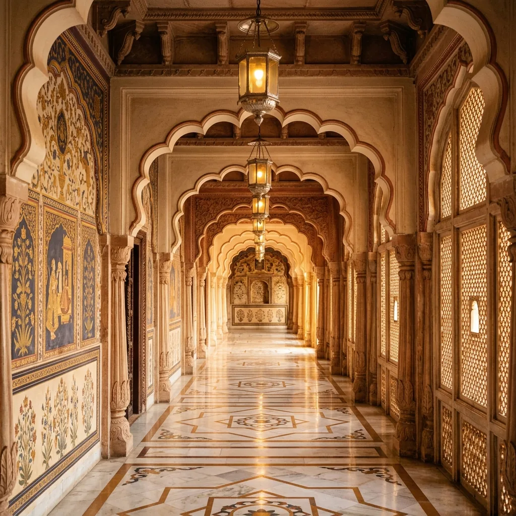 Palace interior arches