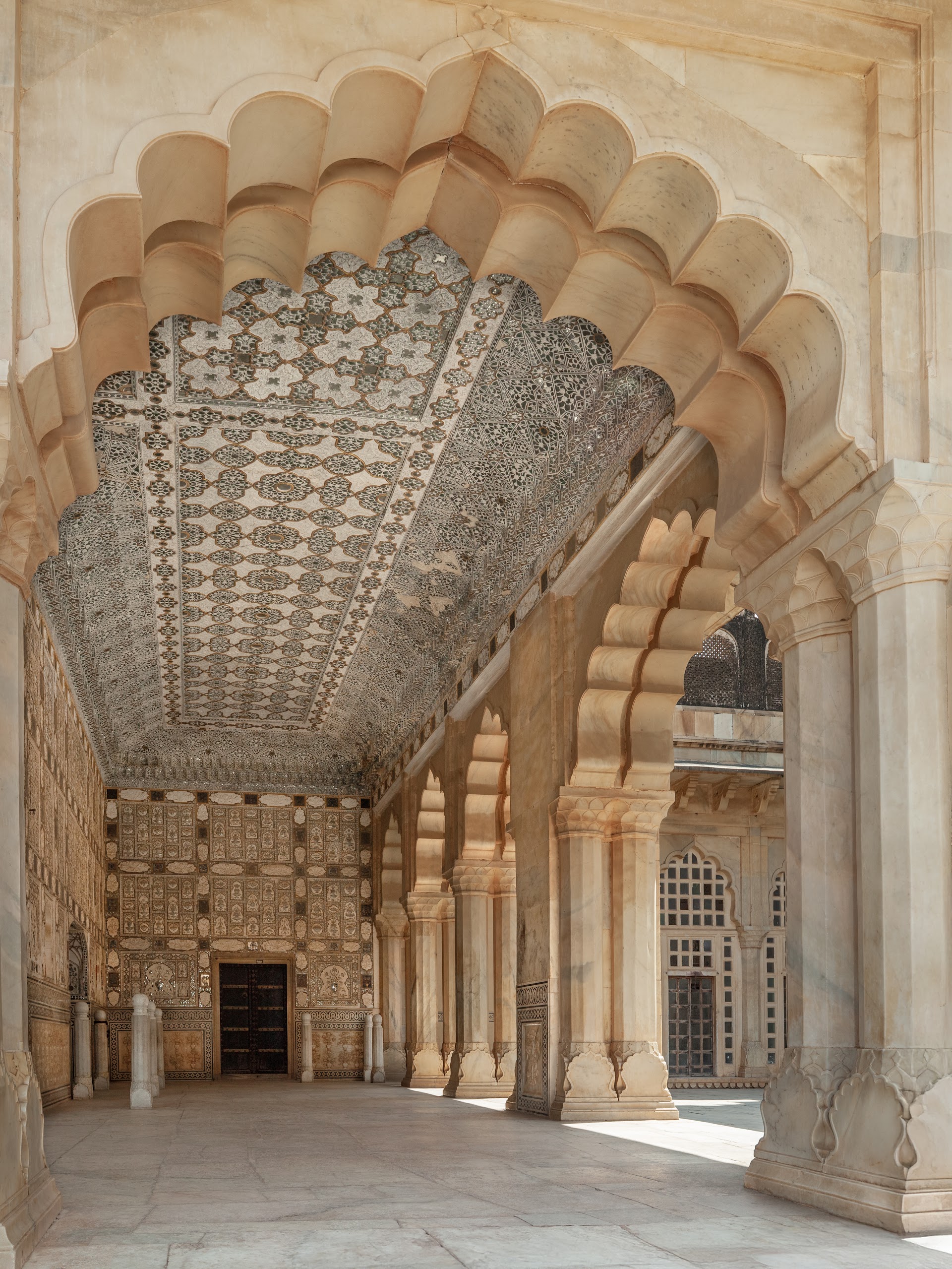Mirror-work of the Sheesh Mahal, Amber Fort, Jaipur
