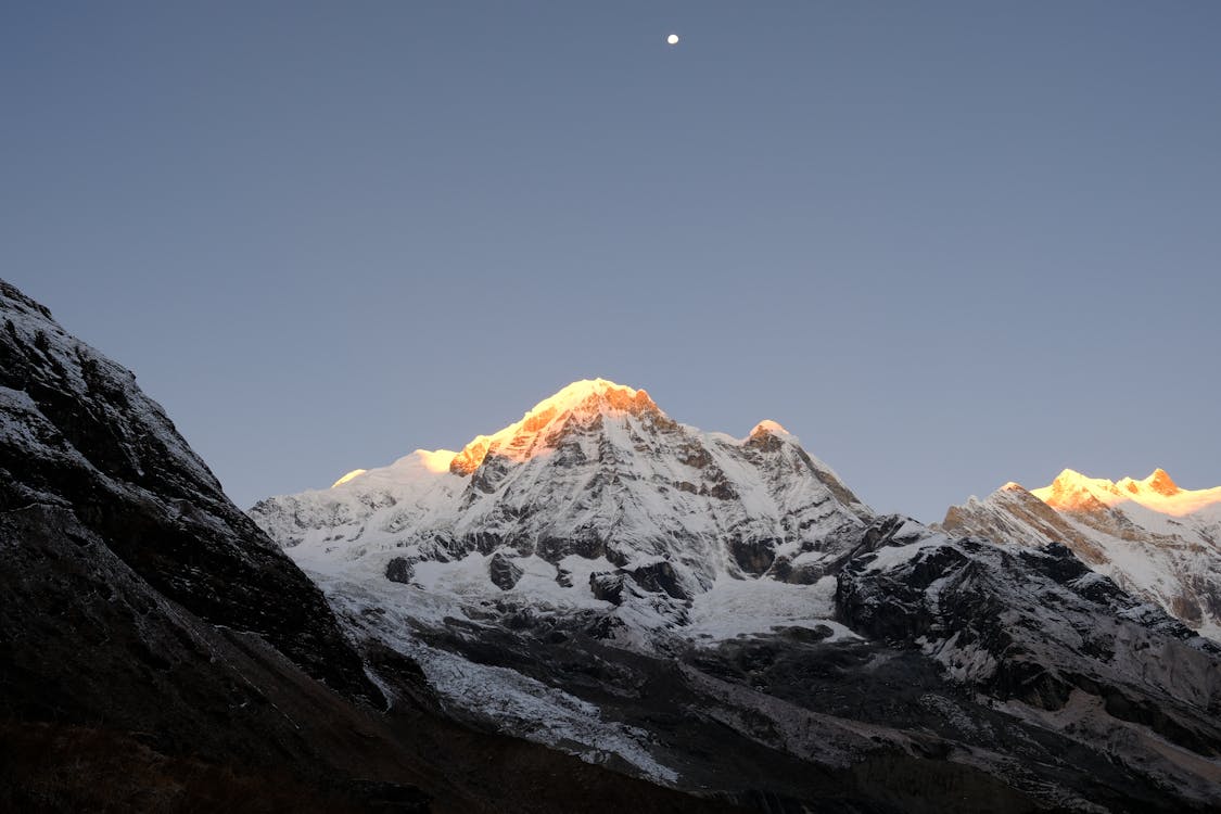 Sunrise over the Annapurna Mountain range