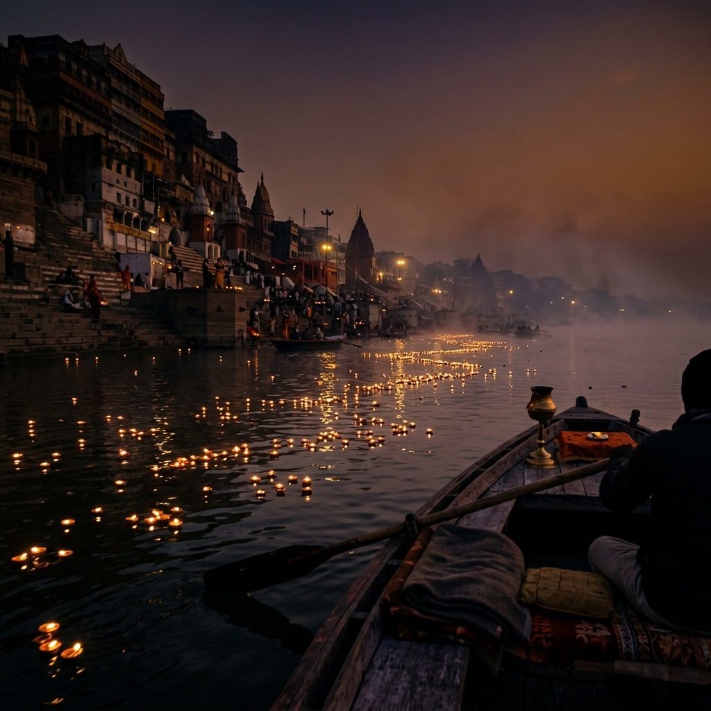 Varanasi ghats at dawn